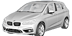 BMW F45 P1E7A Fault Code